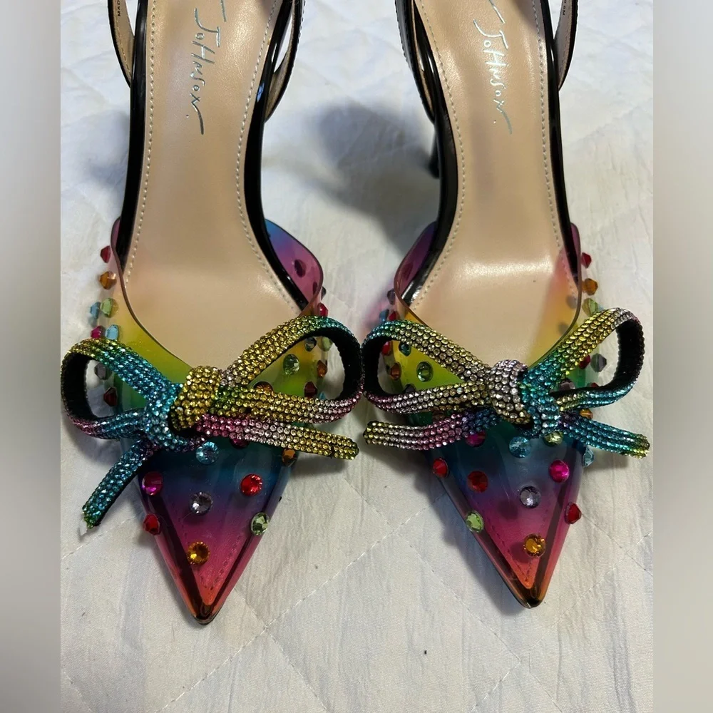 Betsey Johnson Multicolor Beaded Heels